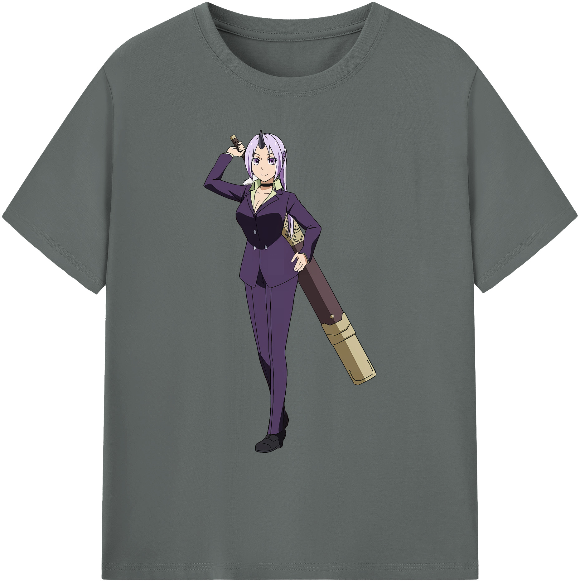 （画像用） 転スラ Regarding Reincarnated to Slime 綿100％ メンズ半袖Tシャツ｜肌触りやわらか＆通気性